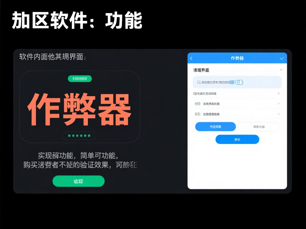 伪造软件功能：软件内部通常只有普通界面或简单按钮，