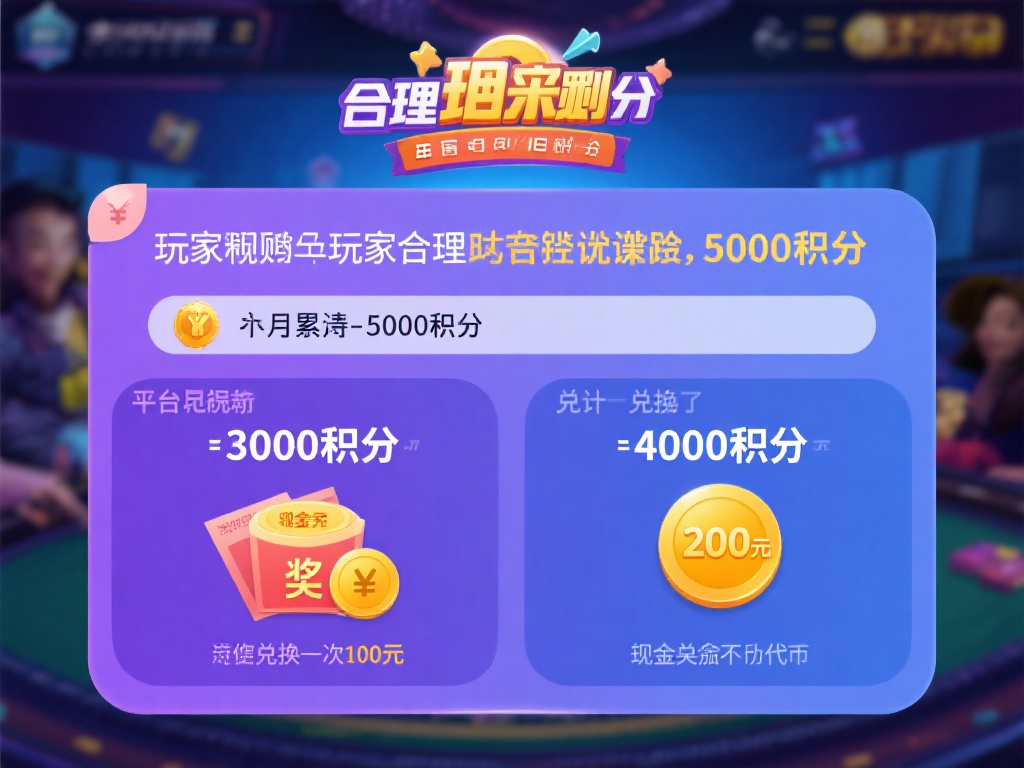 假设某玩家通过合理的下注策略，每月累积了5000积