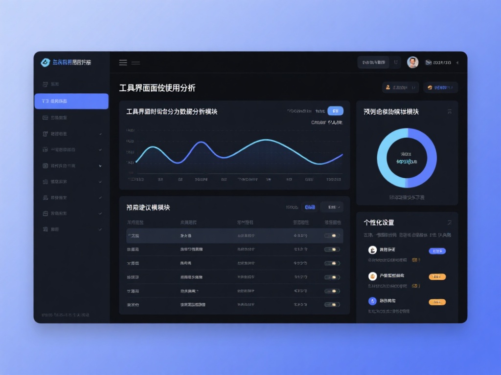 熟悉界面与功能
工具界面通常分为数据分析模块、预