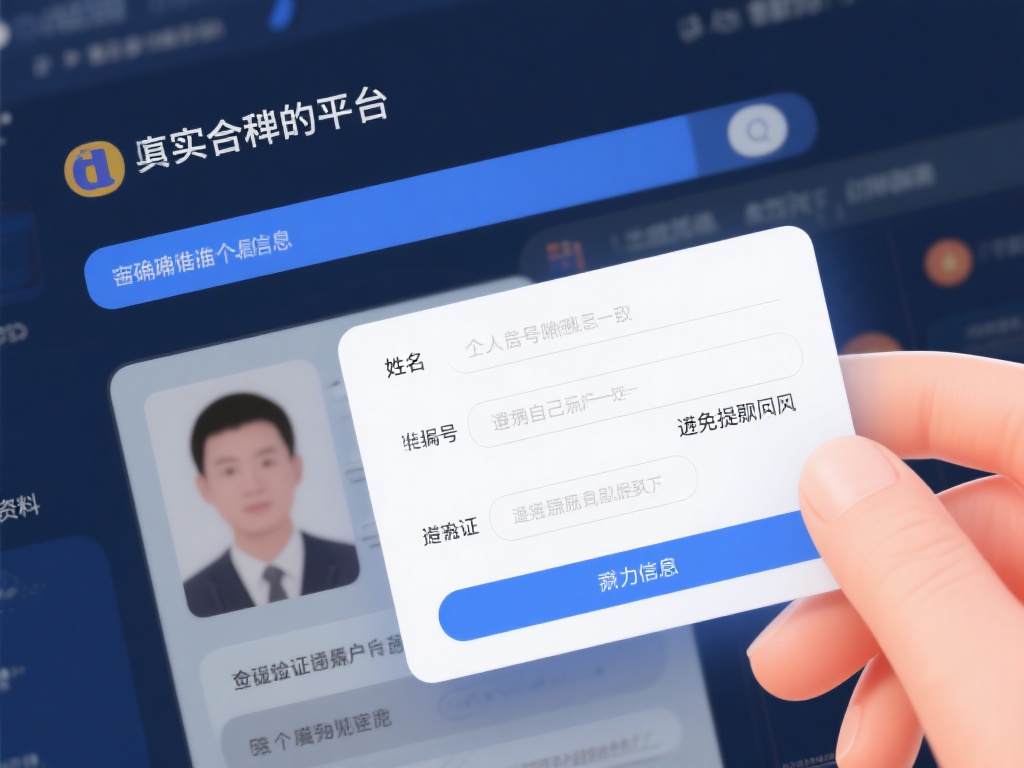 填写准确信息：&nbsp;在真实合法的平台上，提交准确的个人