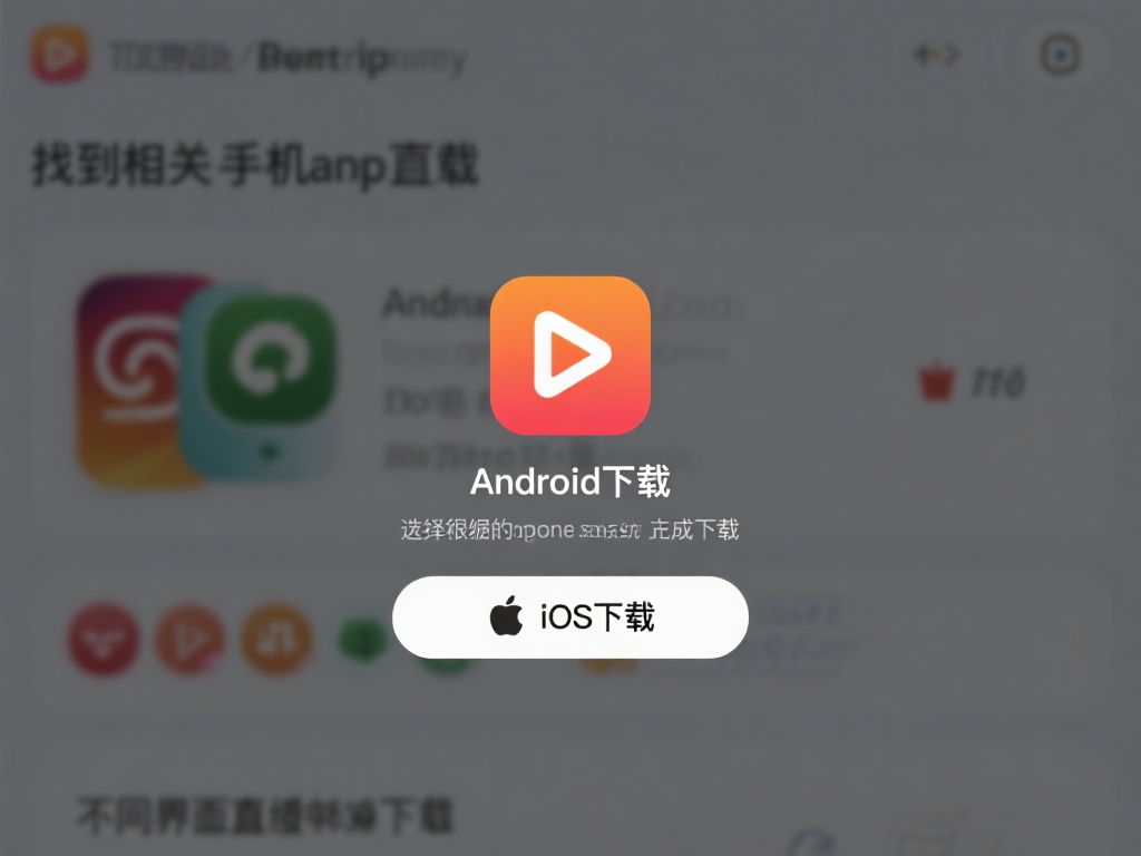 找到对应的手机端下载区域。不同接口会直接提示“An