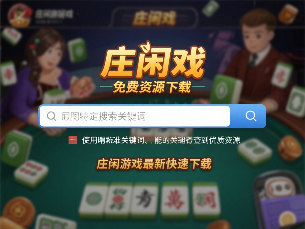 《实用攻略分享:专家教你如何免费下载庄闲游戏赢大奖》 使用特定搜索关键词
在搜索引擎中输入“庄闲游戏免